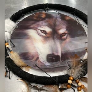 Wolf beautiful 3D dream catcher